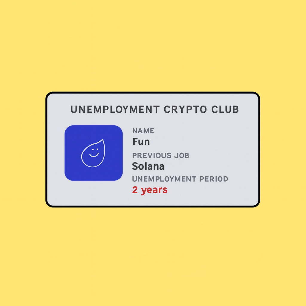 Unemployment Crypto Club Card